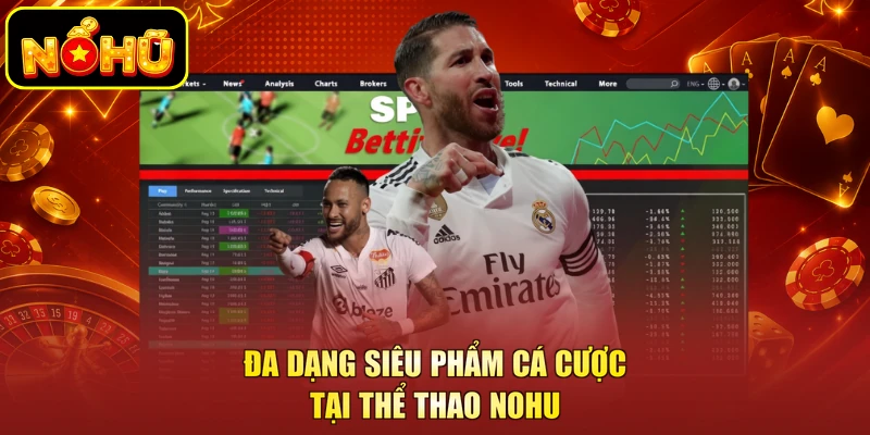 Đa dạng siêu phẩm cá cược tại thể thao NOHU